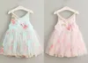 uutrade 5pcs / lot 2017 été bébé fille dentelle fleur robe Infant Floral Princesse voile du parti Tutu robe robes enfants Vêtements