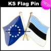 Europeiska unionen tjeckiska rep. Flagg Badge Flag Pin 10st mycket gratis frakt XY0080