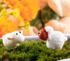 2017 new Ornaments Couple Sheep Moss Micro Landscape Decoration Resin Jewelry Arts and Crafts free shipping