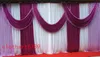 Cenário com swags festa fundo valance casamento pano de fundo cortina de palco 36m 10ft20ft cenário funeral com lantejoulas drapes8016226