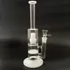 Nieuwe witte jade glazen bong glazen rokende pijp glazen waterpijp met één perc en één spatbescherming 11 inch High (GB-257)