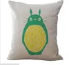 Eco-Friendly oreiller Anime chinchilla Totoro Coussin Cases Couverture Taie Lin Coton Accueil doux Place Jetez Taie d'oreiller cadeau de Noël