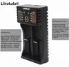 18650 Ładowarka baterii LIITOKALA Universal Dual Double Slot Ładowarki Ładowarki USB Ładowarki USB do akumulatora Lit-Ion Bateria 18350 18490