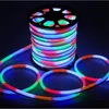 Umlight1688 50m/lot 80pcs led/M LED Neon Flex Red color soft neon light220V /110V waterproof flexible led strip rope light