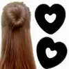 Black Hair Donut Bun Heart Maker Magic Foam Sponge Princess Hairstyle Hairbands