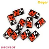 Car Styling Plastic Drop Stickers for Seat R Badge Auto Decorations Epoxy car logo sticker Glue Sticker CarStyling 10PCSLOT1213113