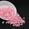 All Size Pink AB Color Flat Back ABS Round Half Pearl beads Imitation Plastic Half Pearl Beads For Garment211b