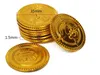 Plastic gold Pirate coins birthday Christmas holiday favor treasure coin goody party loot bag pinata filler toy favor theme decor gift