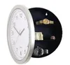 2017 Novo Relógio de Parede Escondido Compartimento Secreto Cofre Dinheiro Stash Jóias Coisas de Armazenamento Branco 10-inch Frete Grátis