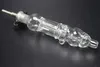 New CSYC palhas Percolator copo de água tubos com 10 milímetros 14 milímetros de titânio prego real Quartz prego Concentrado Dab Rig vidro Bongos