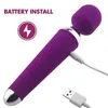 Giocattoli adulti del sesso per donna Vibratori per clitoride orale ricaricabili USB a 10 velocità per donne Massaggiatore per punto G vibratore con bacchetta magica AV 6XWV