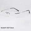 Wholesale- 5507 Whole Sales 50 Piece/lot Rimless Memory Titanium Hinged Optical Frames Eyeglasses Spectacles Sunglasses