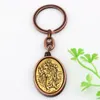 Mic 24ps St. Christopher Keychain Medalj Keychain Motorcykel Automobile-2 tums stora bilskydd nyckelring 12 färger