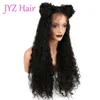 Full Lace Deep Wave Perruques de cheveux humains avec des cheveux de bébé Pré-plumés Hairline Brésilien Indien Malaisien Péruvien Remy Hair Lace Front Wigs