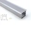 50 x 1 m Sätze/Los Bürobeleuchtung mit LED-Aluminiumprofil und tief versenktem T-Profil für Boden- oder Wandleuchten