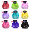 Flickor Blomma Raincoat Kids Mode Vinterrock Blomma Raincoat Jacka för vindtät Outwear Raincoat Windbreaker 9 Färg KKA2921