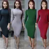 Vinter Mjuk bomull Stretch Black Party Dresses Plus Size Skinny Sexig Club Wear Gorgeous Warm Maxi Bandage Bodycon Dress11