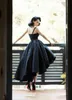 Vintage kleine zwarte baljurk prom jurken sexy backless dot avondjurken v-hals Hallo lo schede xs cocktail jurk