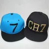 Gömme Beyzbol Düz Hat CR7 Siyah Mavi Beyzbol Hip Hop Spor Outdoor Snapback Futbol Şapka Kemik Erkekler Kadınlar Hediyeler Caps