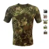 Airsoft Gear T Shirt Jungle Hunting Woodland Shooting Shirt Battle Dress Uniform Combat BDU Clothing Tactical High Elastic Camouflage NO05-101