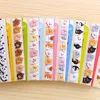 Оптовая- мини милые каваи мультфильм животные липкие ноты записки бумаги каваи наклейки на животные блокноты липкие корейская папелария