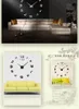 도매 무료 배송 3D 최고의 홈 장식 DIY 벽 시계 독특한 소액 스티커 자기 접착 벽 장식 현대 벽 시계