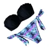 2017 Sexy Zomer Bikinis Set Push Up Coconut Tree Print Dames Zwempakken Braziliaanse Beachwear Sexy Vrouwen Badmode Gratis verzending