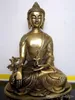 Buddista tibetano Buddha della medicina statua in bronzo