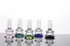 Hi-Q Bong Bowl Color Male Bowl Colorful Glass Bowl for Smoking Pipe Free Shipping