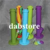 DHL New Silicone Water Pipe Bong in vetro Oil Rigs Bong in vetro 14 "Altezza con materiale in silicone per giunti 14,4 MM