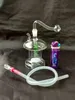 Hookahscolor champignon waterpijp, groothandel glazen bongs accessoires, glazen waterpijp, waterpijprook