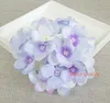 15cm / 5,9 "Konstgjord hortensia Dekorativ silkeblommahuvud för bröllopsvägg Archdiy Hair Flower Home Decoration Accessory Props