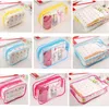 透明化粧品バッグ女性化粧バッグオーガナイザー PVC 旅行洗濯バッグジッパーポーチ Organizador Trousse マキアージュファム