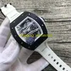 Najlepszy automatyczny mechaniczny luksusowy zegarek puste dialerze Miller Mens Blue Guma Blet Ze Stali Nierdzewnej Wskaźnik Mody Męskie Zegarki