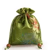 厚く菊の小さいシルクブロケード袋巾着ギフト包装ジュエリー香水スパイス貯蔵袋菓子茶ラベンダーの好意バッグ