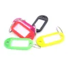 50 / pcs Plastic Sleutelhanger ID en naam Tags met split ring voor bagage sleutelhangers Sleutelringen 5 cm x2.2cm 77