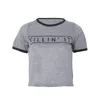 T-shirt con stampa KILLIN IT all'ingrosso-casual estiva da donna tinta unita pullover manica corta o-collo