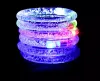 1000pcs LED Flash Blink Blinking Color Changing Light Lamp Party Fluorescence Club Stage Bracelet Bangle