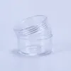 15 Gram Refillable Small Plastic Screw Cap Lid with Clear Base Empty Plastic Container Jars for Nail Powder Bottles Eye Shadow Container Lot