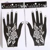 Whole10 Pair 20sts Henna Hand Tattoo Stencilflower Glitter Airbrush Mehndi Henna Tattoo Stencils mallar för kroppsfärg 6465696