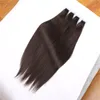 Partihandel brasiliansk rak tejp i hårförlängningar 20st pu hud weft obearbetade mänskliga hårväv
