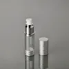 15ml 30ml 50ml 80ml 100ml Silver Airless Bottle Cosmetic Förpackning Vakuumpump Lotionflaska Rese Pump Case F20171963