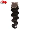 Prodotto Hannah Base brasiliano Body Wave Human Remy 4x4 Chiusura Silk Parte libera nodi con peli per bambini