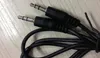 black audio aux cable/3.5mm audio for headphone/laptop/MP3/stereo 300ps/lot