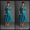 mother of the bride dresses tea length with jacket