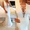 Sexy White Color Prom Dress Nieuwe Collectie Mermaid Mouwloze Lange Kant Beaded Formal Wear Party Gown Custom Made Plus Size