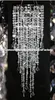 use for hangging only )Decorative iridescent acrylic chandelier column , Hanging crystal lighted beaded column for weddings