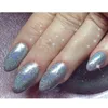 Grossist-1g laser silver holografiska naglar glitter pulver DIY nagel konst sequins krom pigment damm glänsande magiska laser spegel pulver naglar