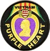 Hot Koop Gratis verzending Custom Vietnam Purple Heart Patch kan naaien of strijken op backing-badge