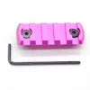 5 Slots/2.25'' Keymod Rail Section Picatinny Mount Adapter Rail Segment_Black/Red/Tan/Blue/Pink/Grey/Purple/Grass Green/Olive Green